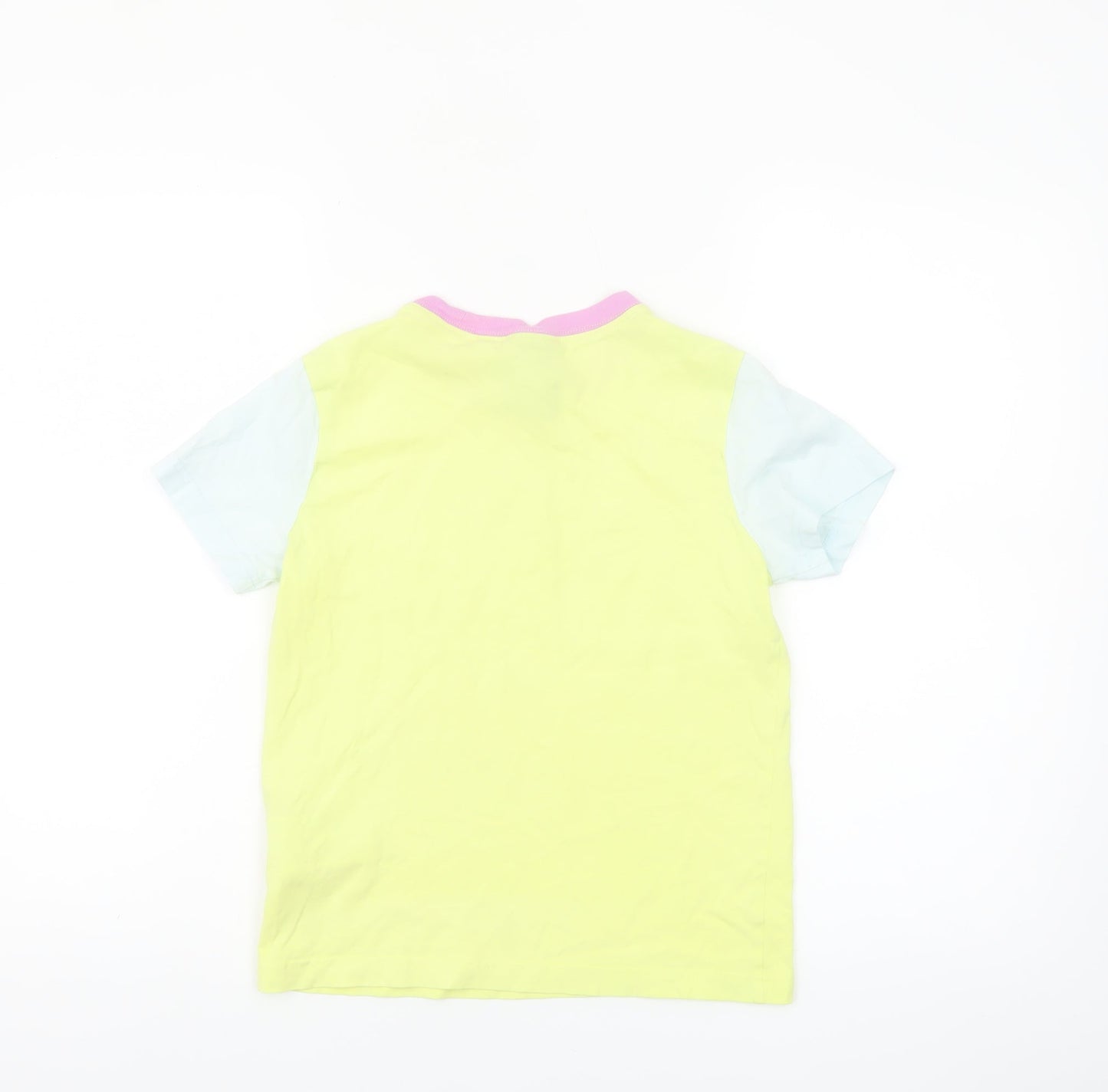 Nike Girls Multicoloured Loose Fit T-Shirt Size S (128-137cm) 100% Cotton