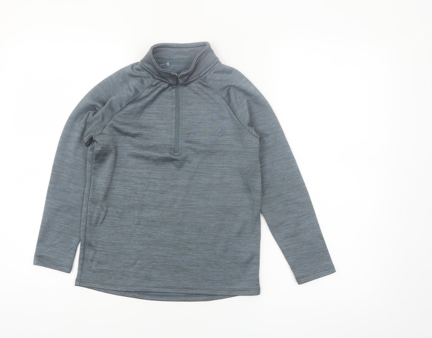 Dunnes Stores Boys Grey 1/4 Zip Long Sleeve Activewear Top 8-9 Years