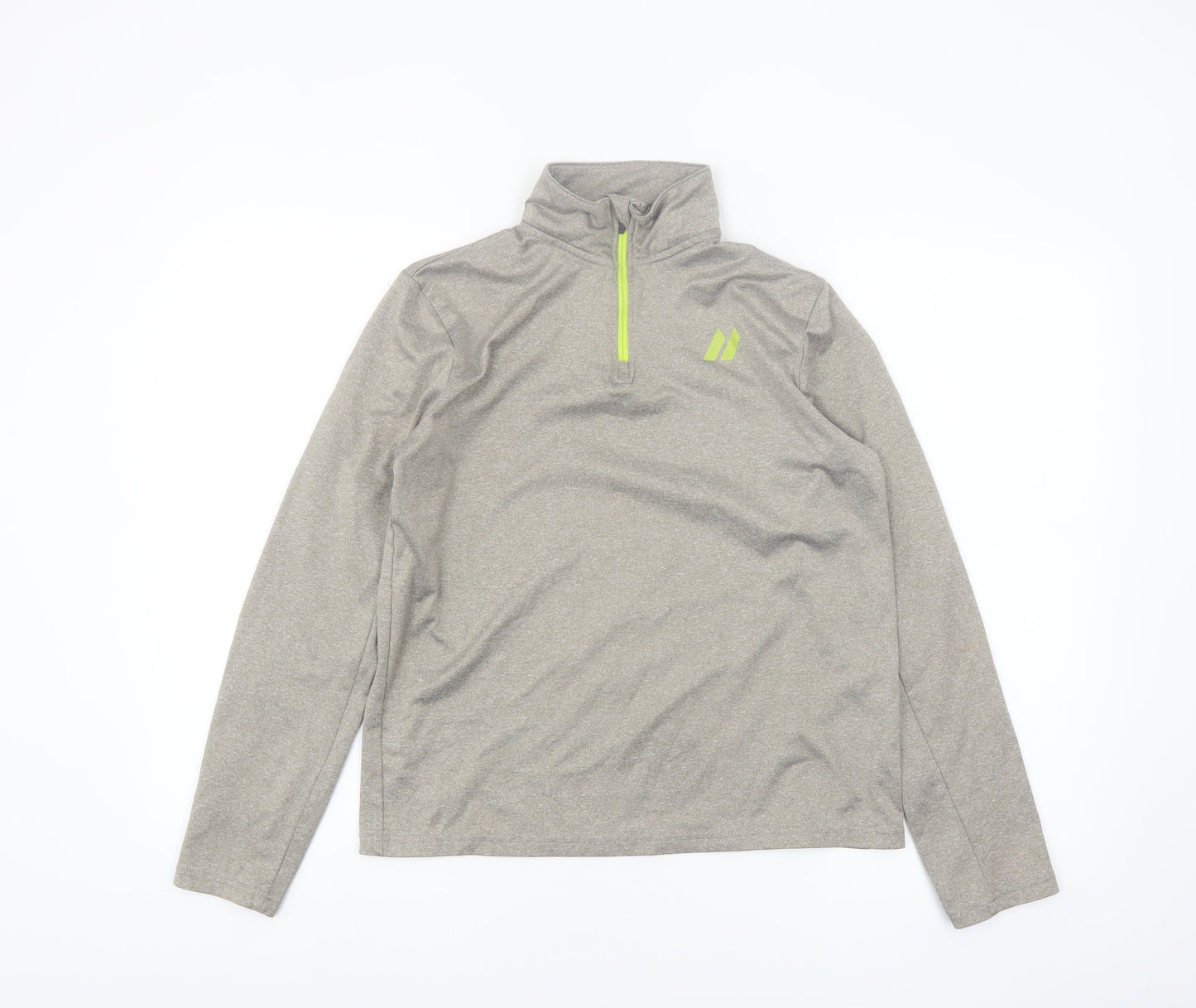 Crivit Boys Grey 1/4 Zip Long Sleeve Activewear Top 13-14 Years