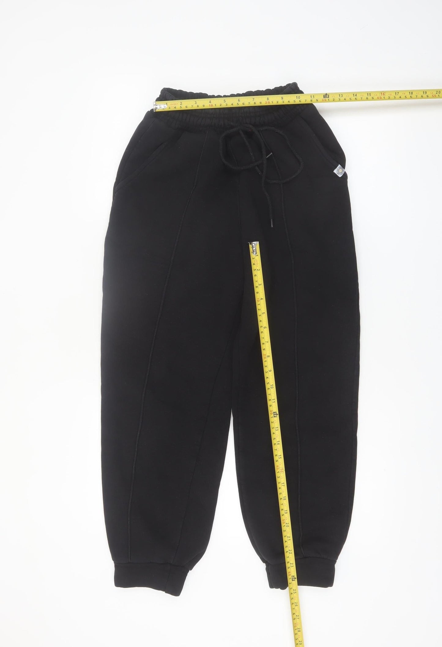 Prima Linea Women's Black Fleece Jogger Trousers S