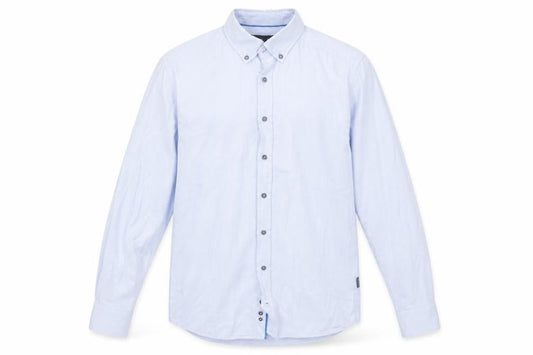 Bugatti Men’s Blue Long Sleeve Regular Fit Button-Down Shirt S