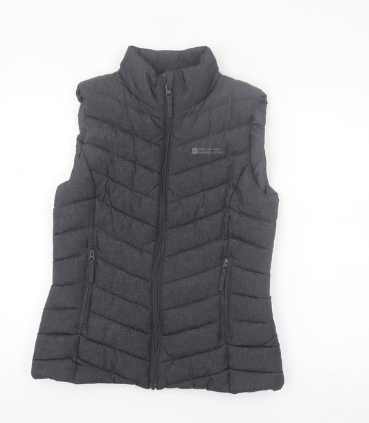 Mountain Warehouse Women Black Puffer Waistcoat Size 10 Sleeveless Lightweight