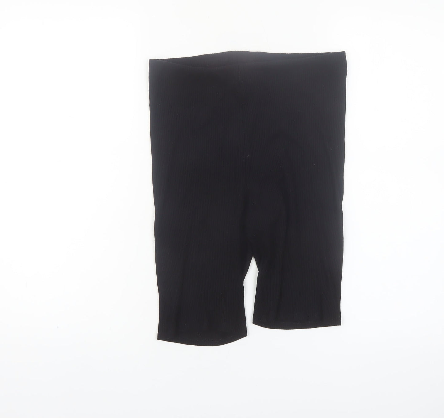 H&M Womens Black S Biker Shorts Viscose Stretch Comfort Fit