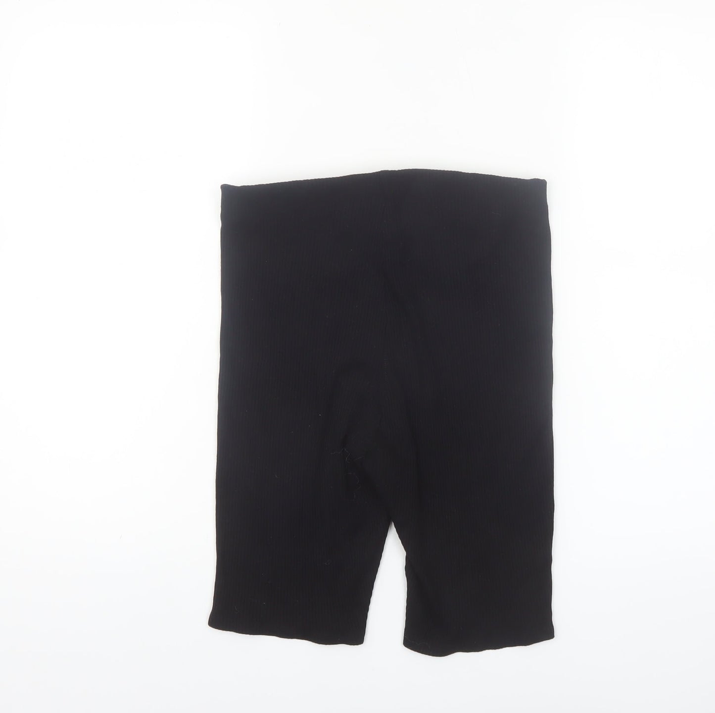 H&M Womens Black S Biker Shorts Viscose Stretch Comfort Fit