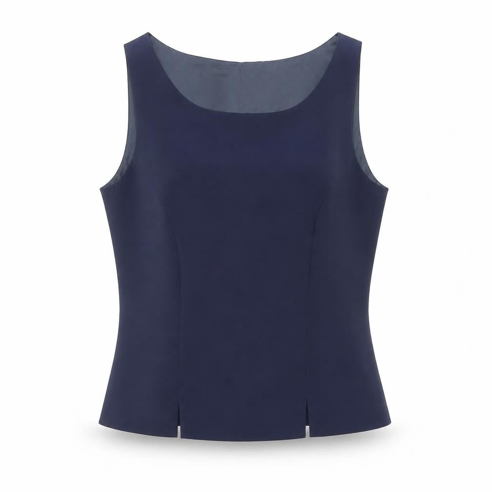 Le Soir Women’s Blue Sleeveless Formal Blouse Size 10