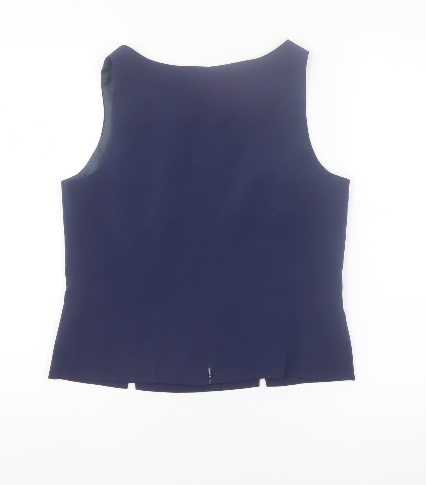 Le Soir Women’s Blue Sleeveless Formal Blouse Size 10