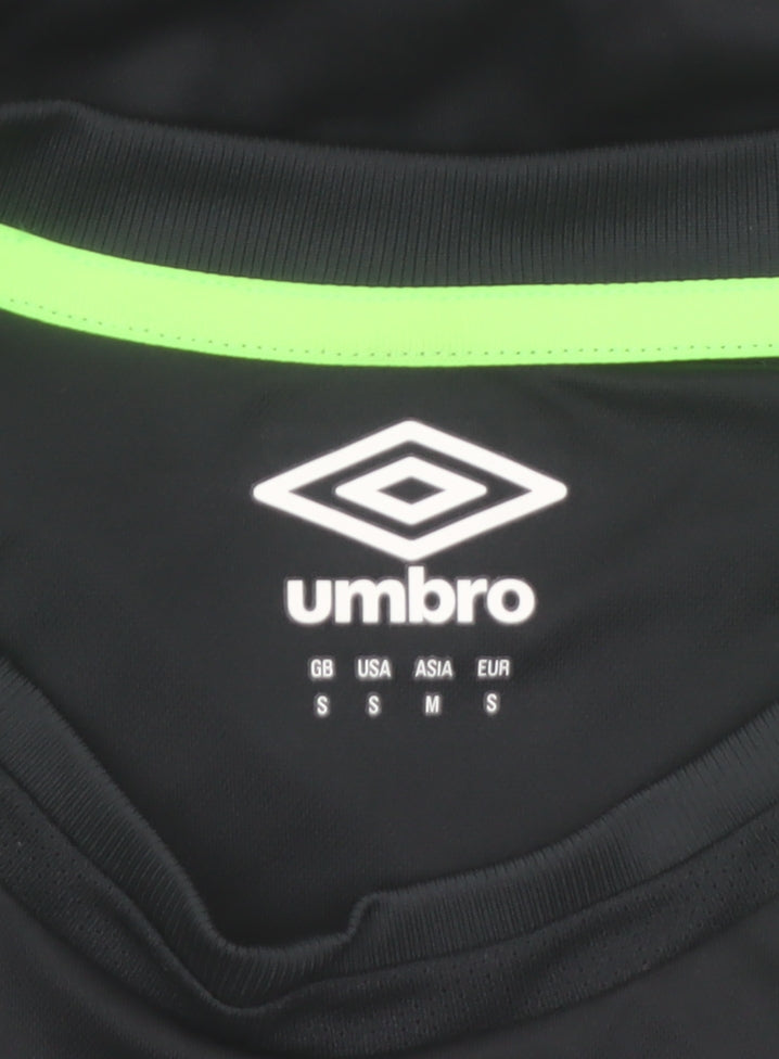 Umbro Men’s Black Green AFC Bournemouth Football Jersey T-Shirt Size S