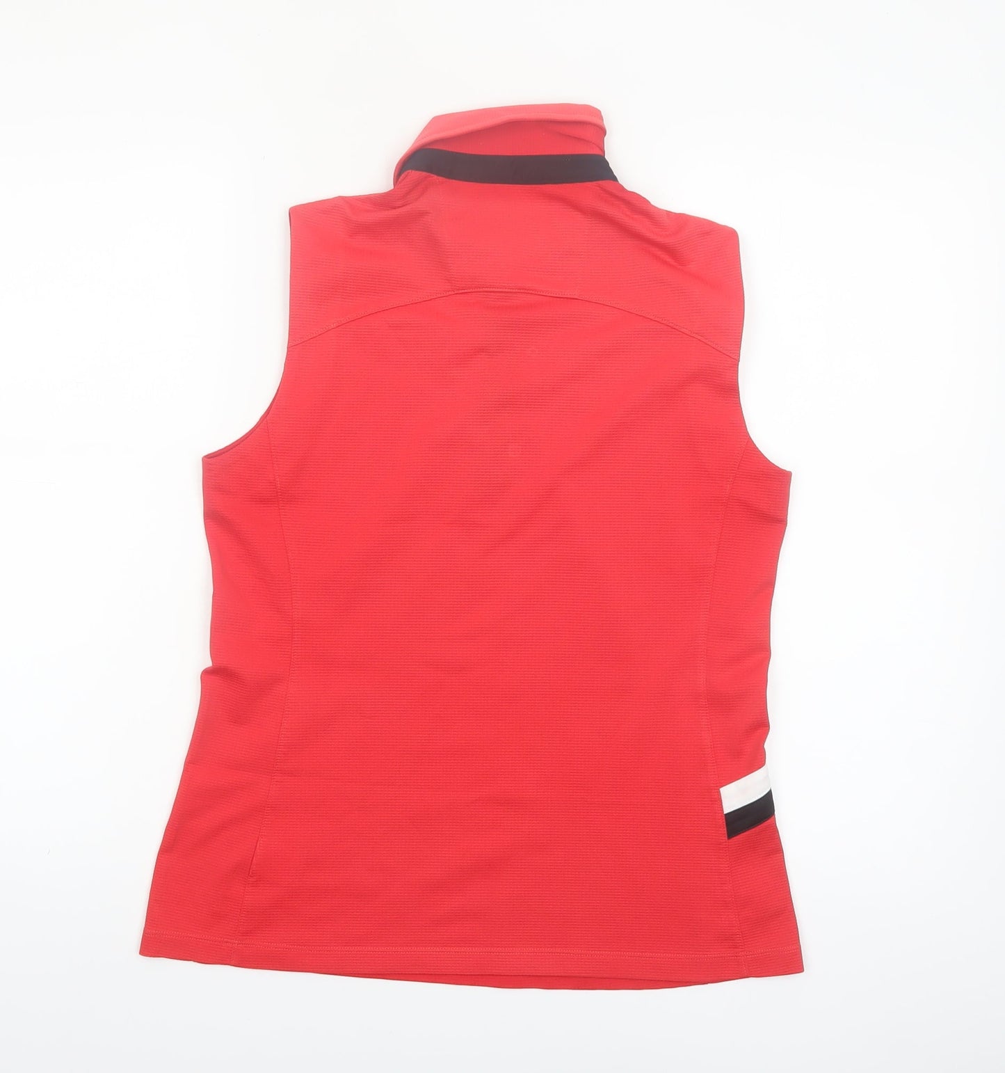 Annika by Cutter & Buck Women's Red Sleeveless Polo Golf Top Size S