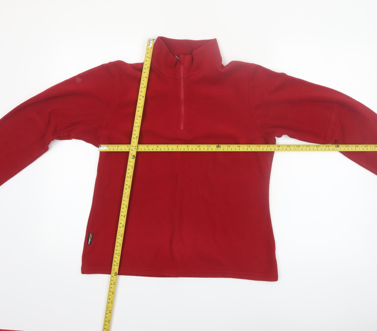 Lafuma Women Red Fleece 1/4 Zip Pullover Sweatshirt UK 12