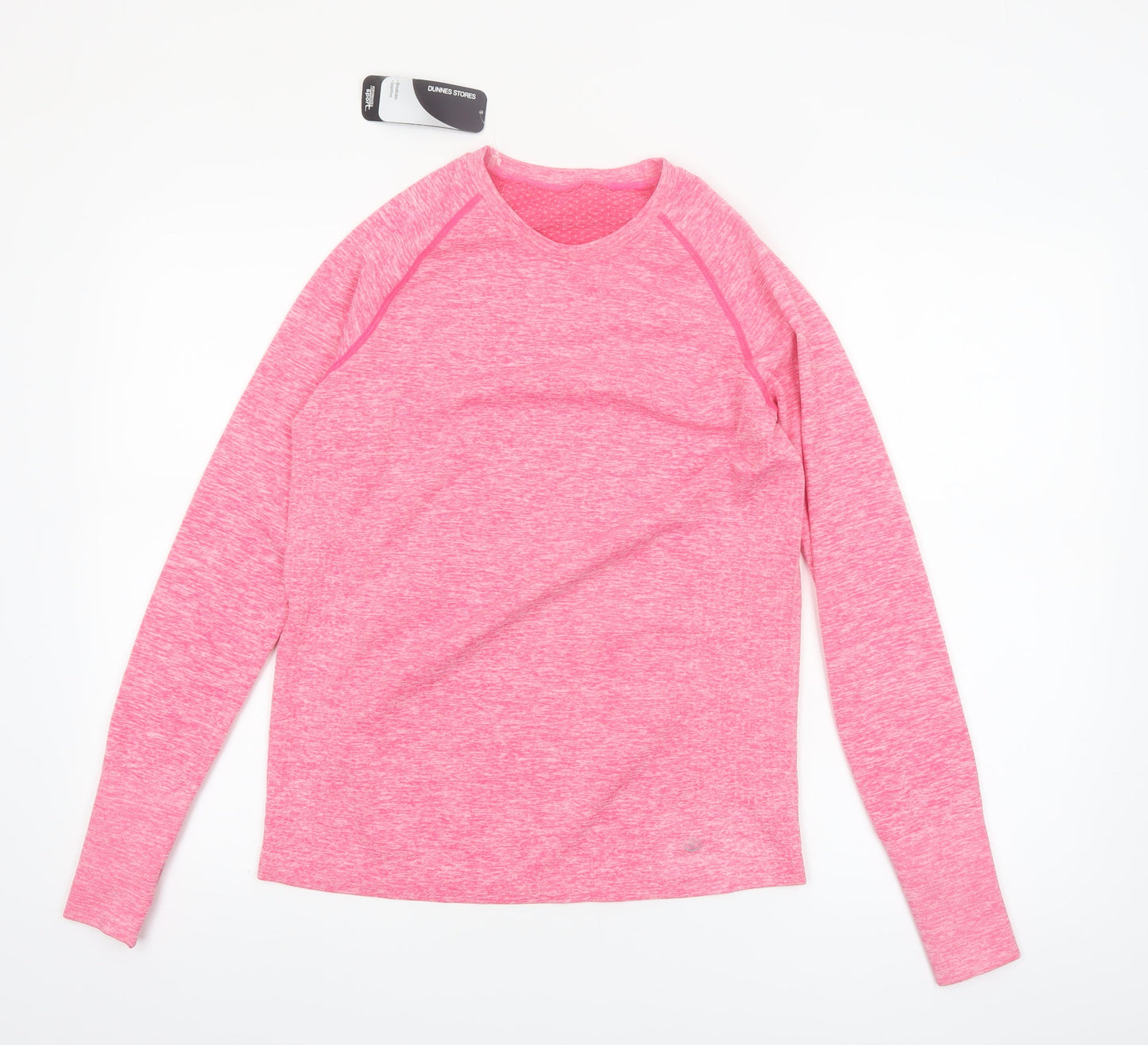 Dunnes Stores Womens Bright Pink Long Sleeve Active T-Shirt Size M