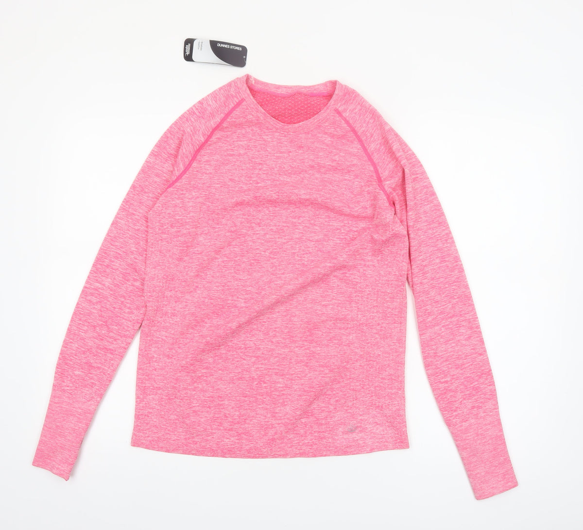 Dunnes Womens Bright Pink Long Sleeve Active T-Shirt Size M