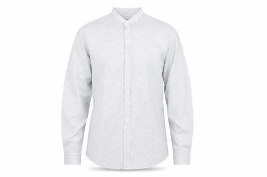 Calliope Man Men's White Polka Dot Slim Fit Long Sleeve Button-Up Shirt M
