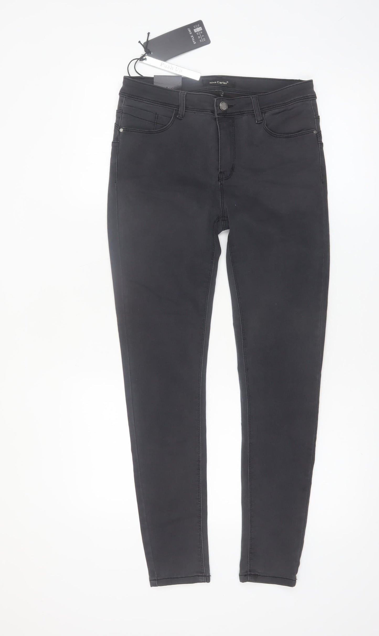 Nina Carter Women’s Black Skinny Stretch Jeans Size 12