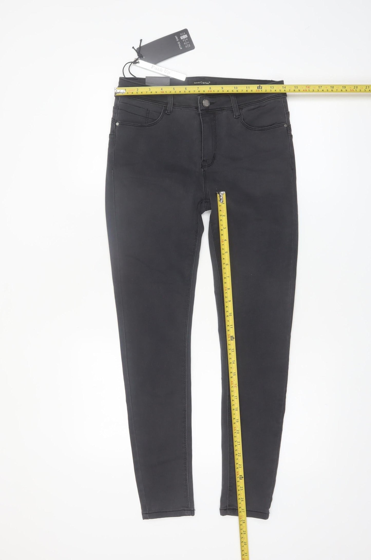 Nina Carter Women’s Black Skinny Stretch Jeans Size 12