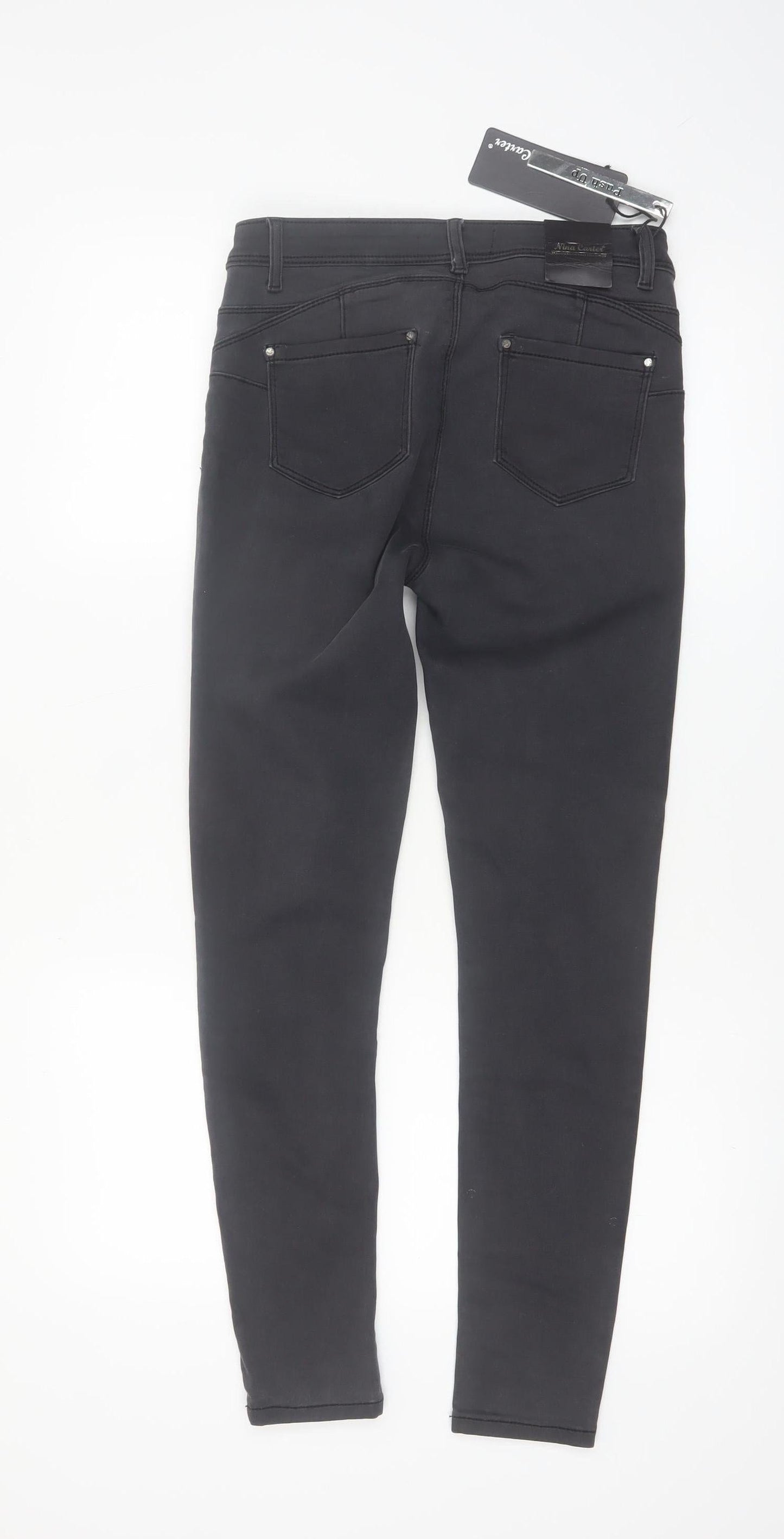 Nina Carter Women’s Black Skinny Stretch Jeans Size 12