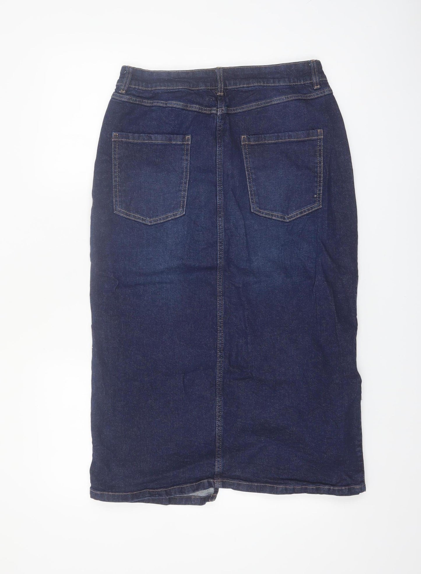 Dunnes Stores Women’s Blue Denim Midi Pencil Skirt Size 10