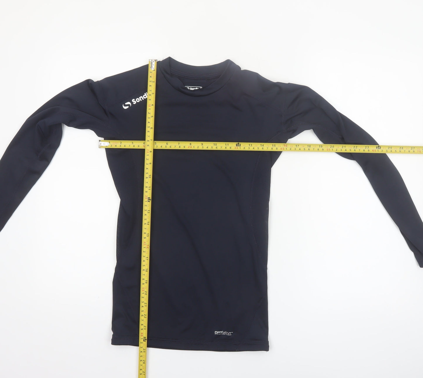 Sondico Women's Black Long Sleeve Compression T-Shirt Size S