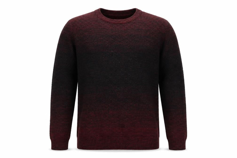 Jack & Jones Men’s Red Knit Cotton Jumper Size L Crew Neck Pullover