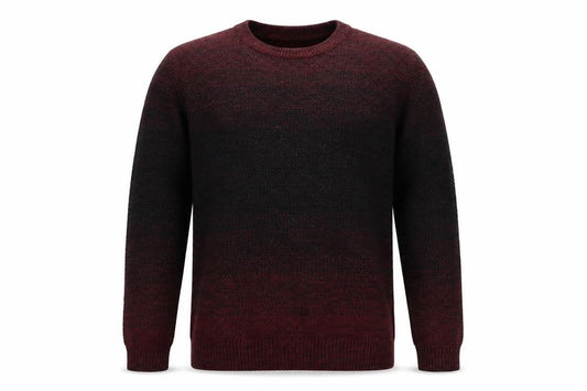 Jack & Jones Men’s Red Knit Cotton Jumper Size L Crew Neck Pullover