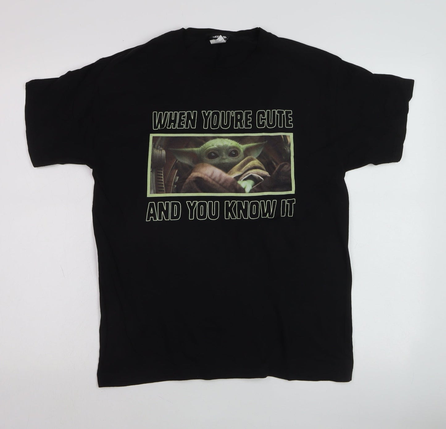 Star Wars Men’s Black Crew Neck Short Sleeve Graphic T-Shirt M