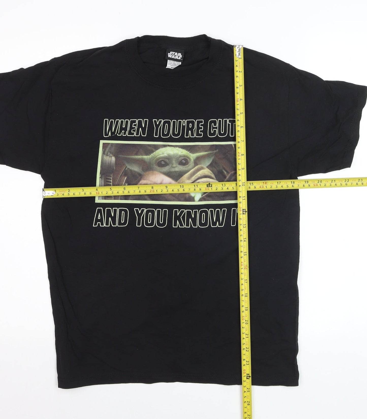 Star Wars Men’s Black Crew Neck Short Sleeve Graphic T-Shirt M