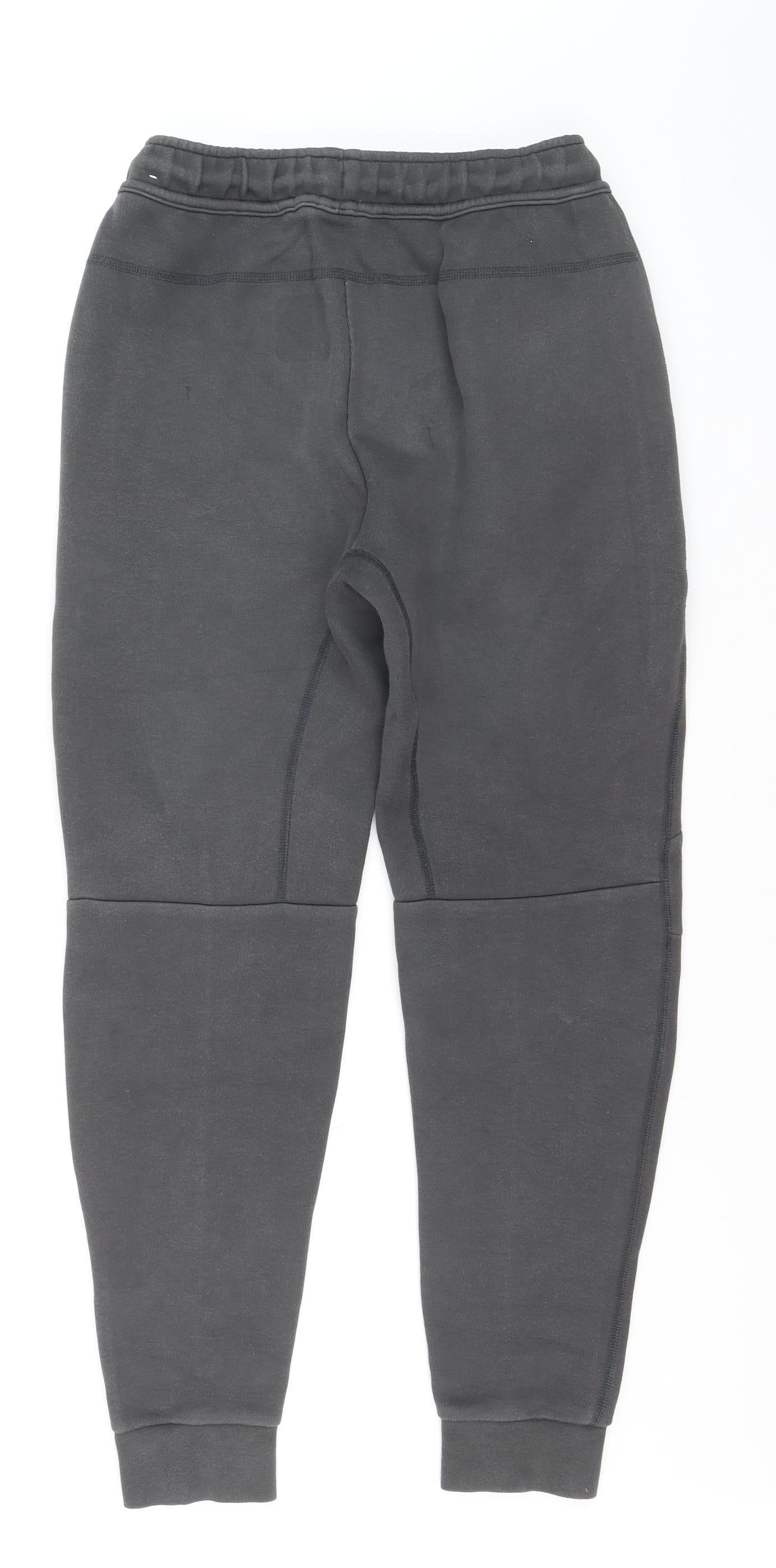 Nike Boys Grey Jogger Sweatpants S Activewear Tapered Fleece Trousers