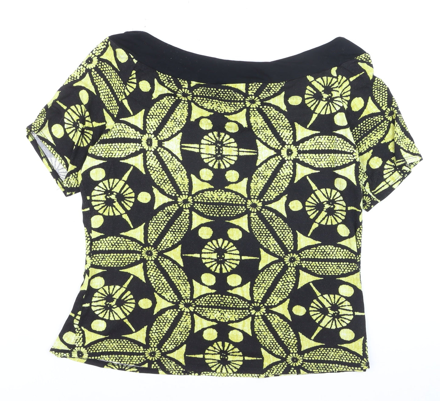 Wallis Womens Multicoloured Geometric Jersey Blouse Size 20