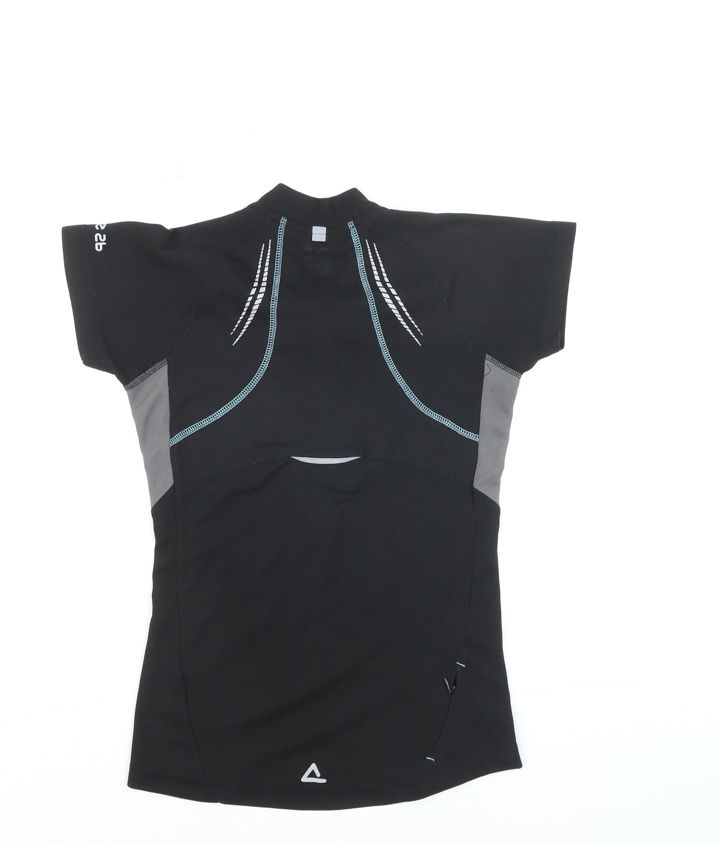 Dare 2b Womens Black Short Sleeve Athletic Zip T-Shirt UK 10