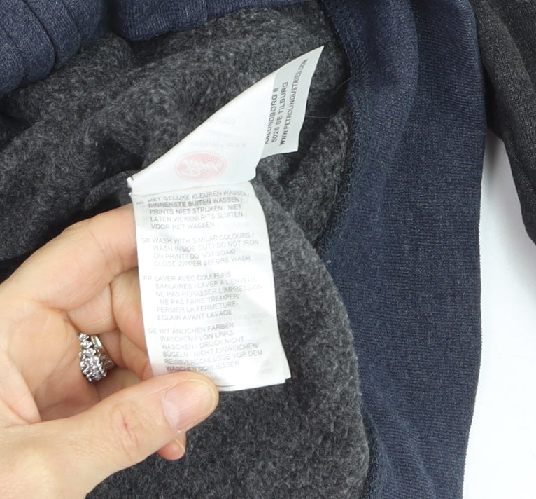 Petrol Industries Men's Grey Full Zip Hoodie Size L Regular Fit