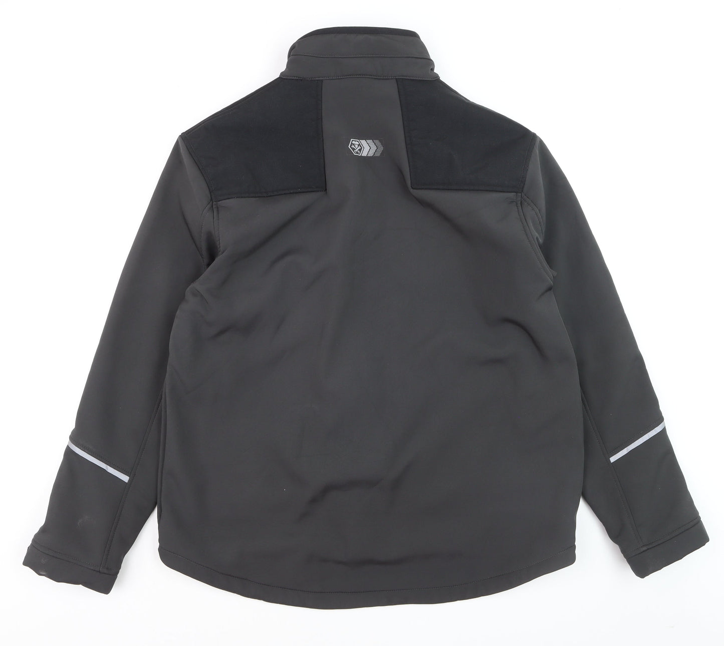 WorkWear Men's Black XL Softshell Jacket Windproof Water Resistant