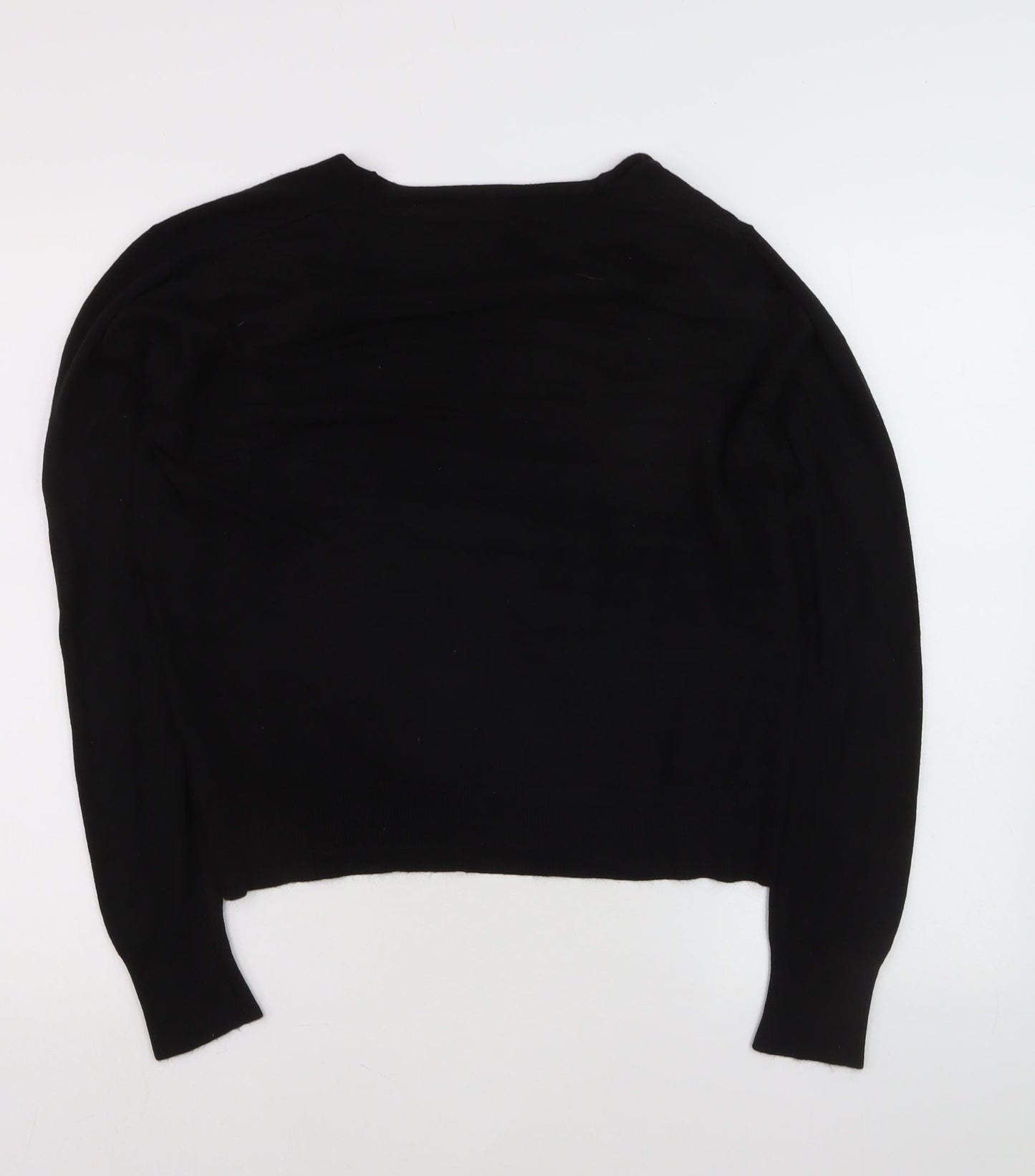 Beloved Women Black V-Neck Long Sleeve Button Cardigan Size L