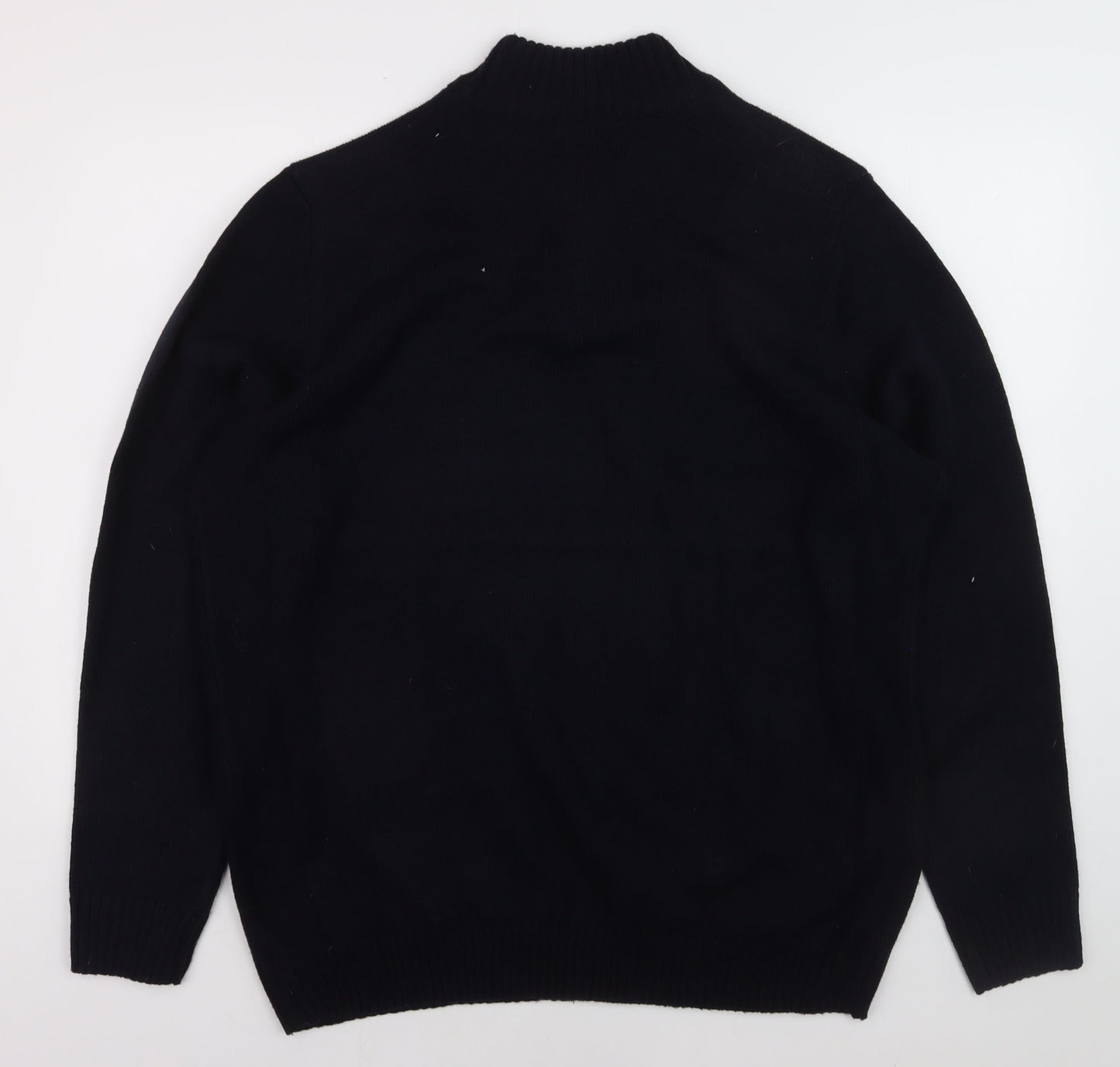 Kensington Eastside Men's Black 2XL 1/4 Zip High Neck Jumper