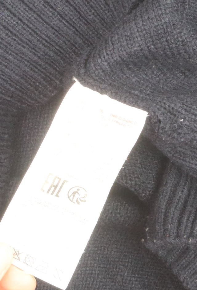 Kensington Eastside Men's Black 2XL 1/4 Zip High Neck Jumper