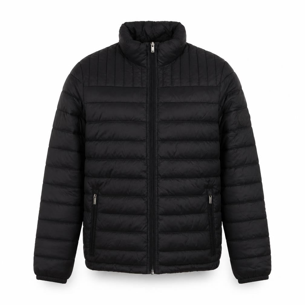 Firetrap Men's Black Puffer Jacket Size S Lightweight Full Zip