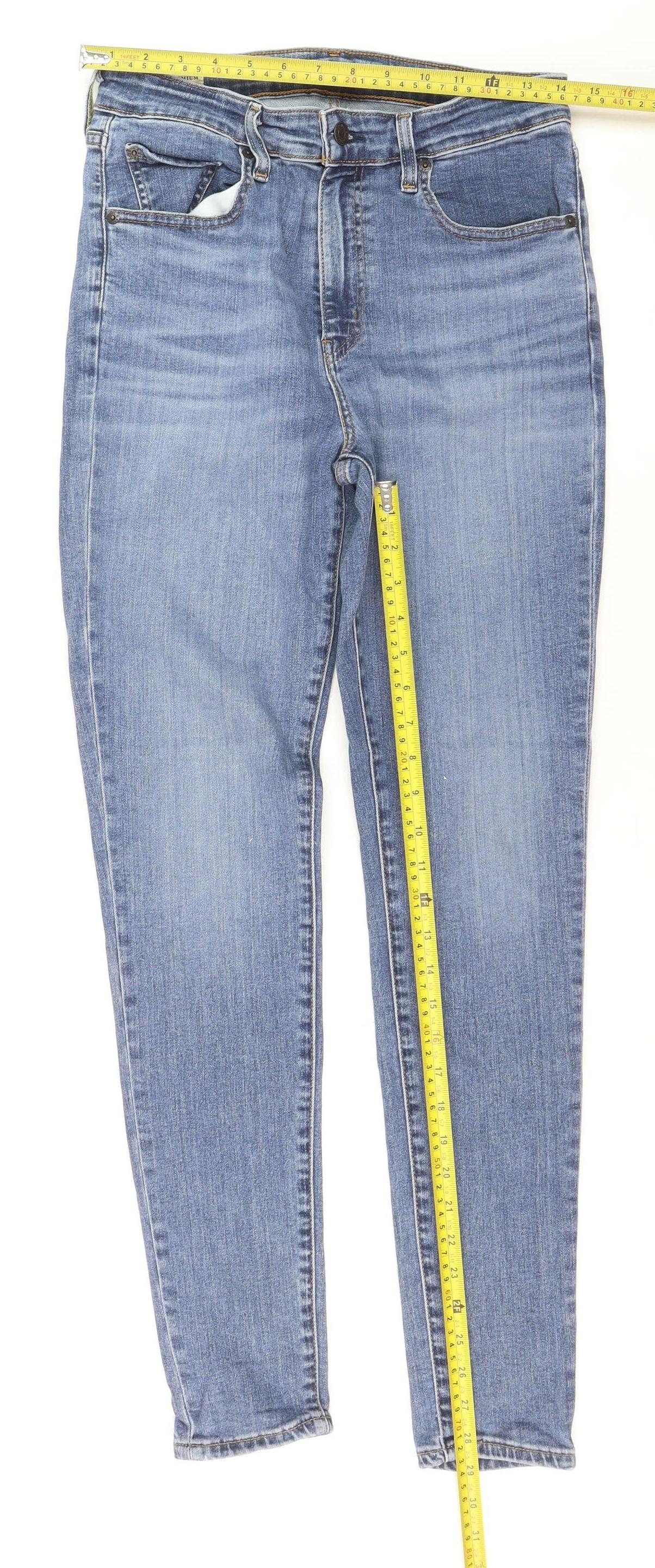 Levi's 721 High Rise Skinny Blue Jeans Women Size 12