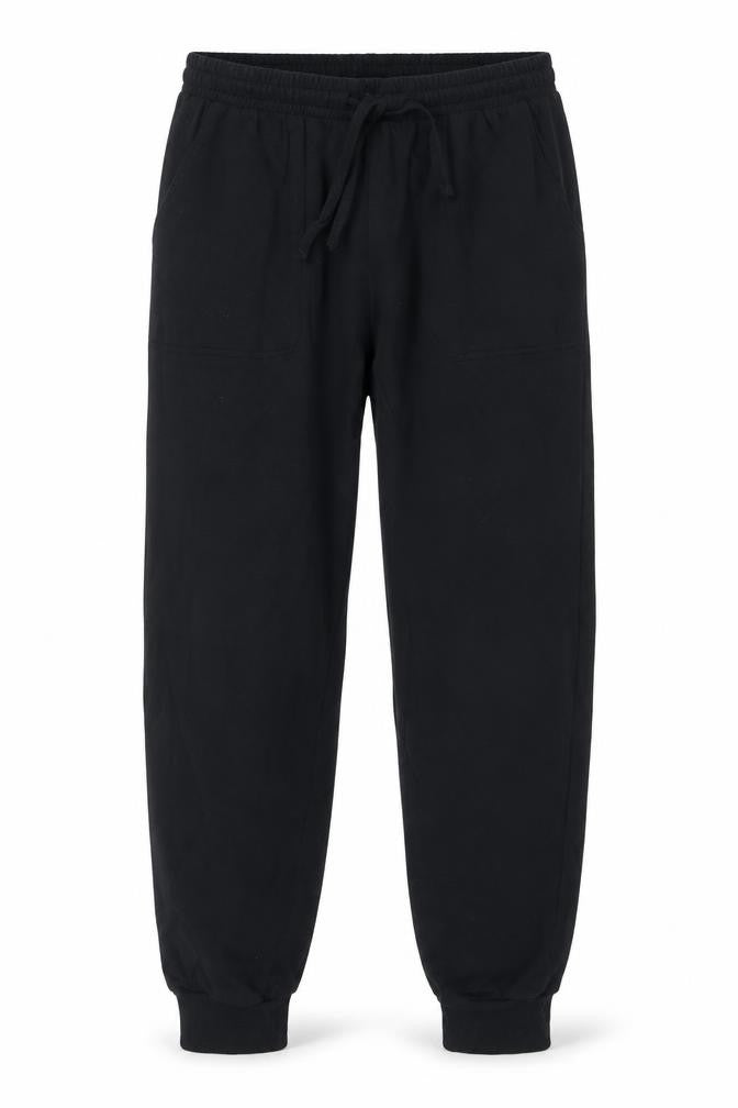 Cozee Home Men's Black Jogger Trousers M Elastic Waist Casual