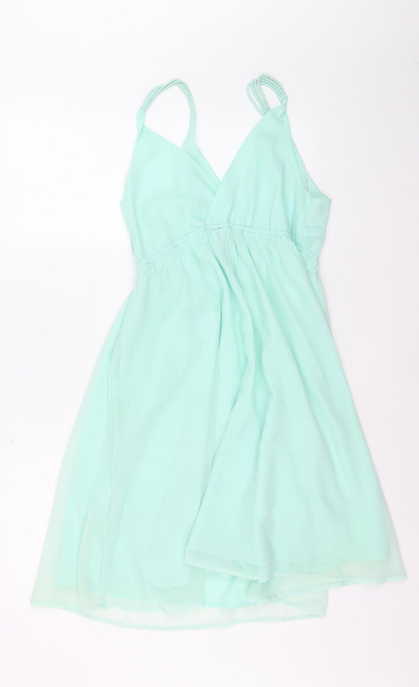 Vero Moda Women’s Green Chiffon Slip Dress Size L