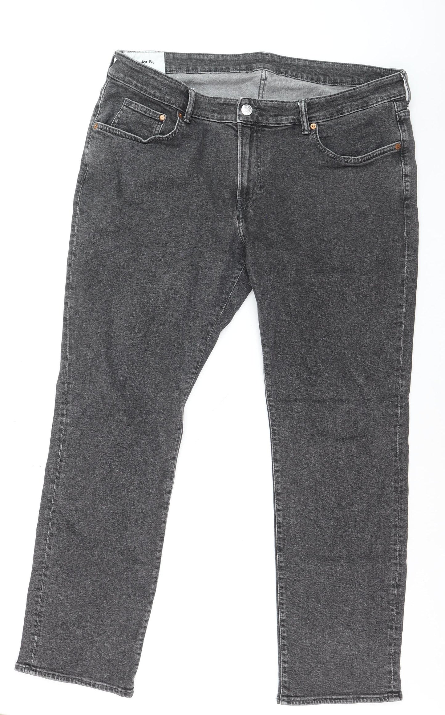 Levi's Premium Men's Grey Regular Fit Straight Jeans W40 L32