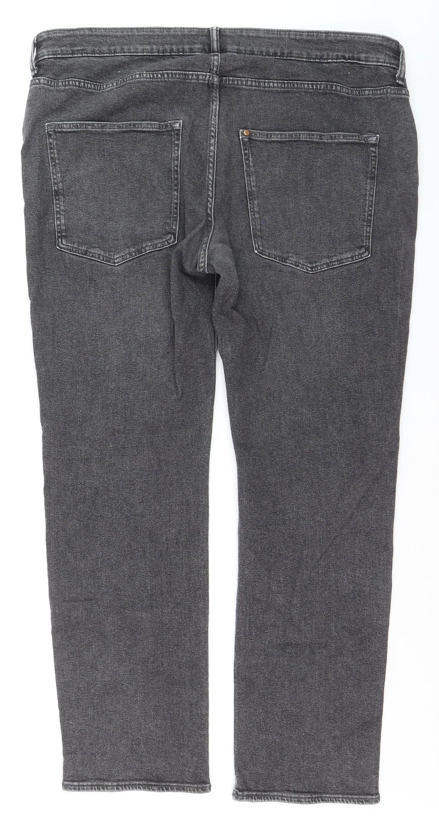 Levi's Premium Men's Grey Regular Fit Straight Jeans W40 L32