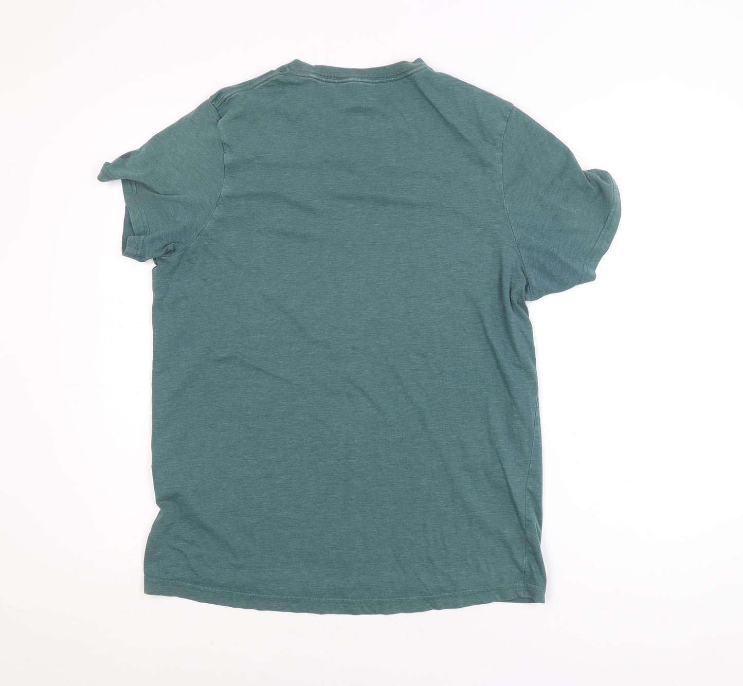 ASICS Men's Green Short Sleeve Crew Neck Sports T-Shirt Size M