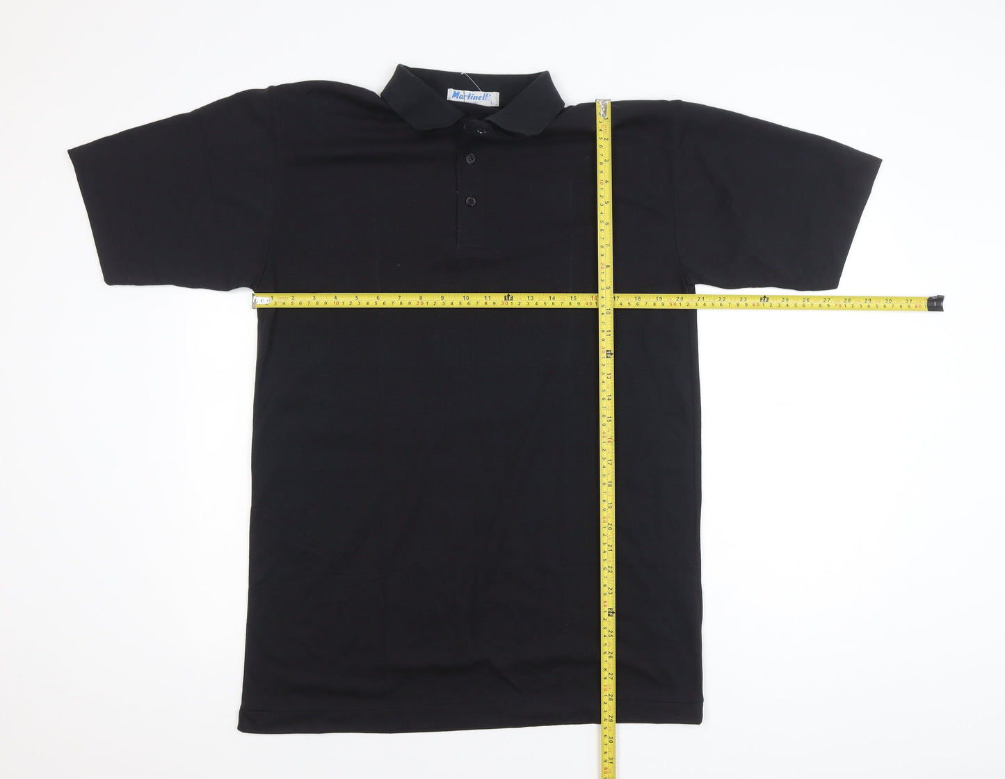Martinelli by Deejay Men's Black Polo Shirt Size L Short Sleeve