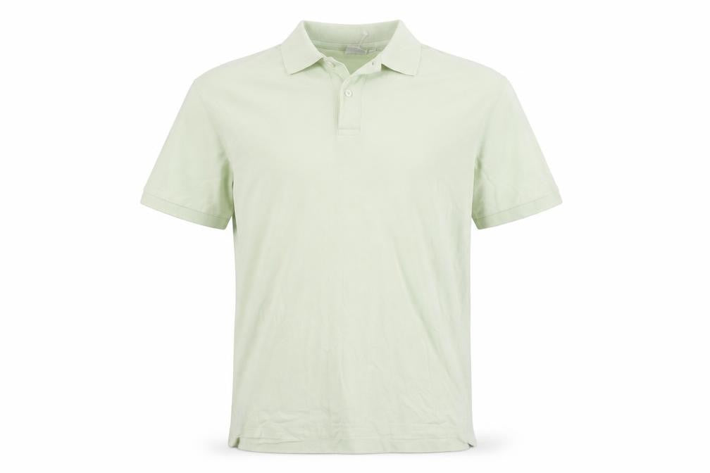 Mango Men's Green Regular Fit Cotton Short Sleeve Polo Shirt XL
