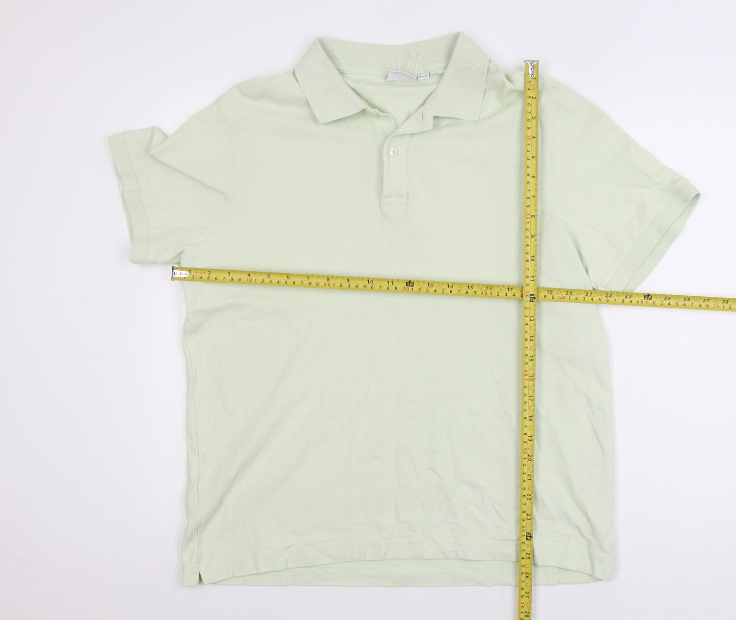 MNG Men's Green Regular Fit Cotton Short Sleeve Polo Shirt XL