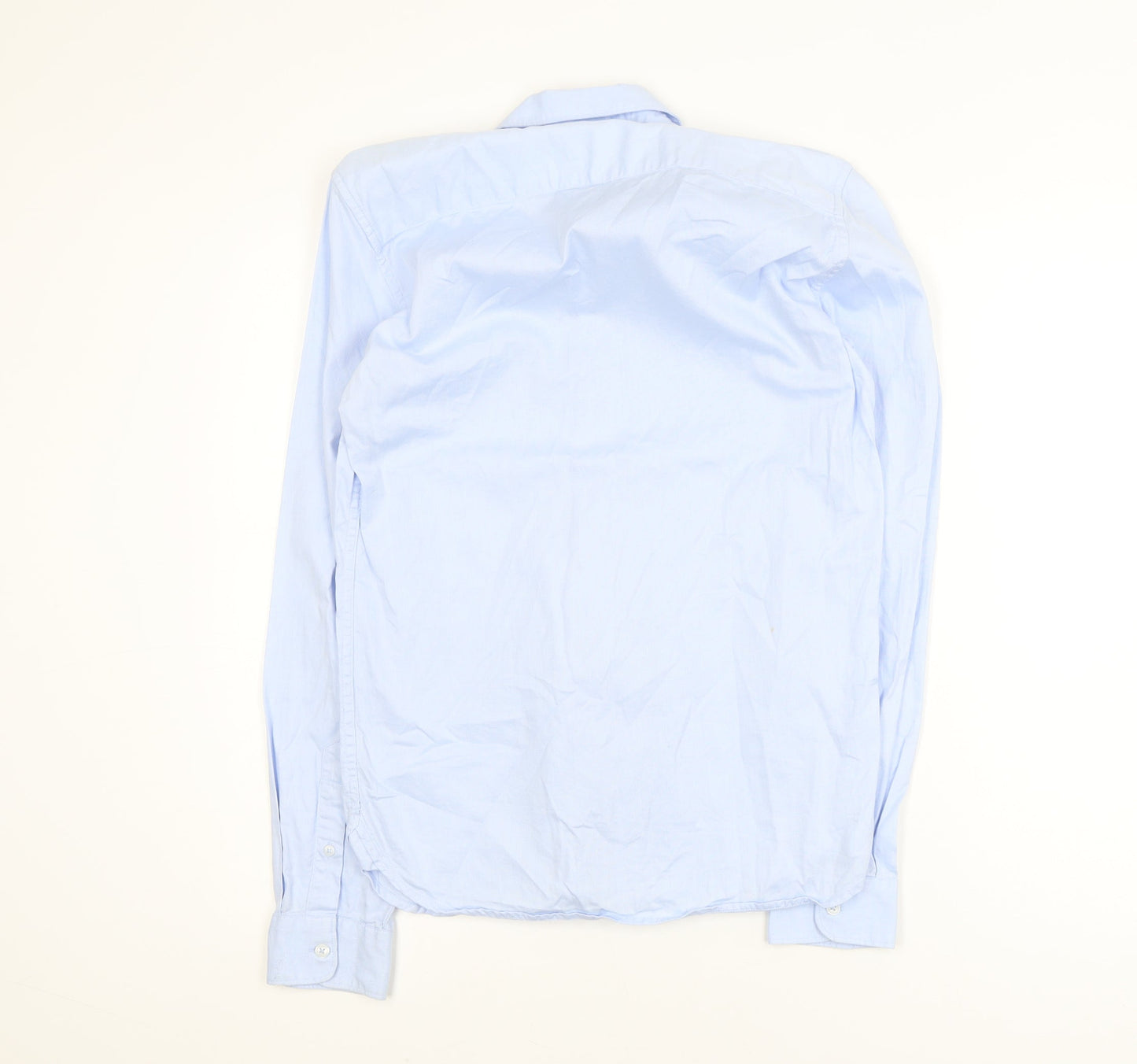 French Connection Men's Blue XS Slim Fit Long Sleeve Dress Shirt