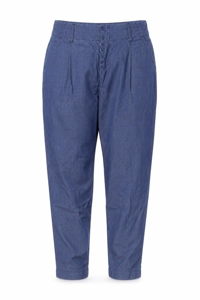 Wilbur The Label Womens Blue Cropped Regular Fit Jeans Size M