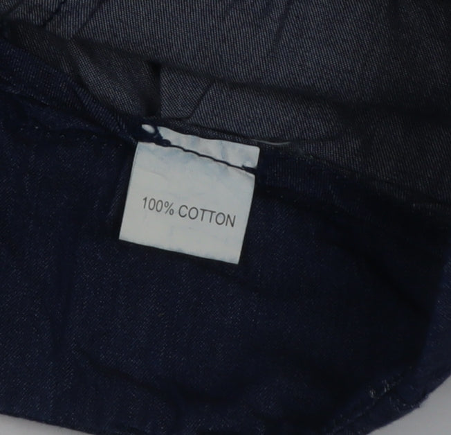 Wilbur The Label Womens Blue Cropped Regular Fit Jeans Size M