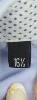 Zenga Boys Blue Short Sleeve Cotton School Uniform Shirt Size L