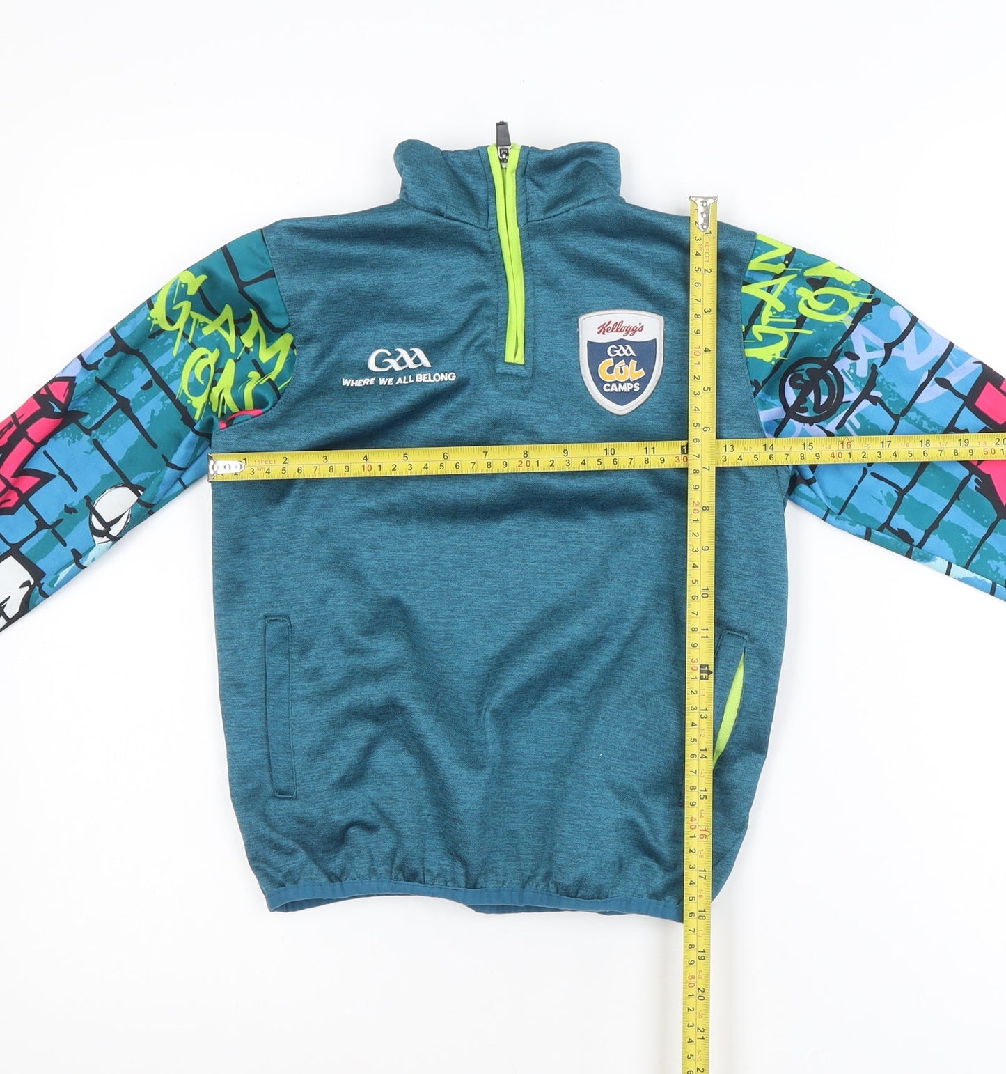 Azzurri Girls Blue 2 Years GAA Cúl Camps 1/4 Zip Pullover Sweatshirt