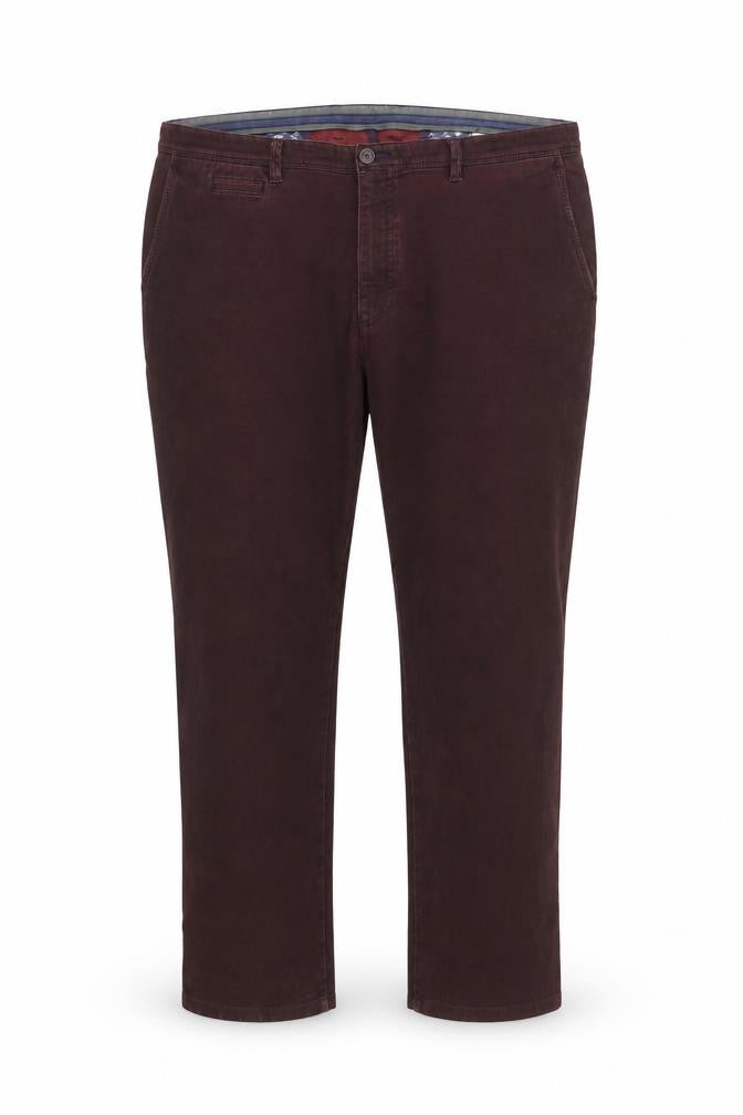 Bugatti Men's Brown 33x32 Chino Trousers Cotton Stretch