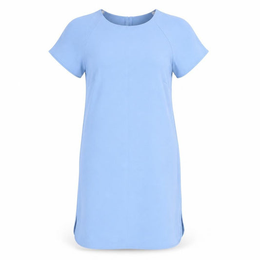 Atmosphere Women Blue Shift Dress Size 10 Short Sleeve Casual